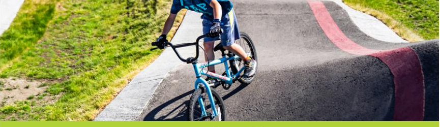 Bicycle pump track at the Calesa Township Adventure Park